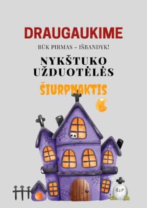 Užduotėlės pdf formatu Helovinas