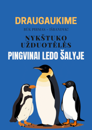 Užduočių ir veiklų knygelė Pingvinai ledo šalyje PDF formatu